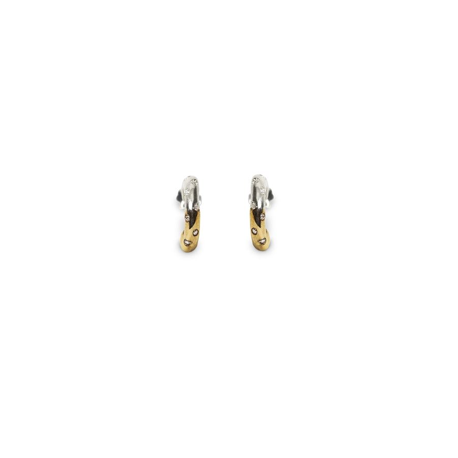 xs 'Neon' hoops with stones NEON | OR1 CERCHIO XSAGBR SQ16